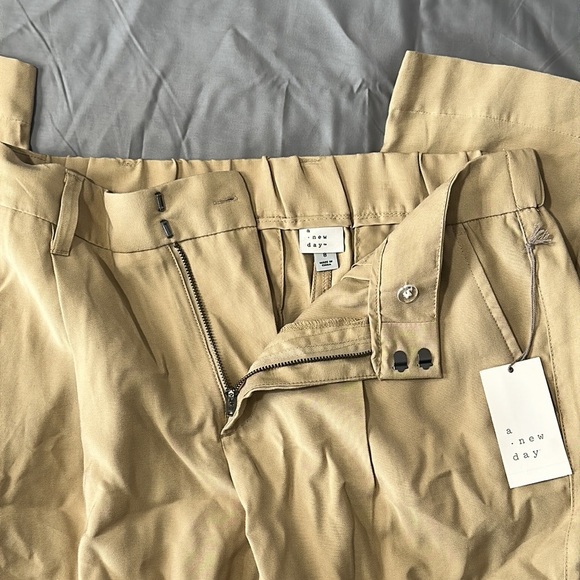 Women's Tan Pants By A New Day (60X58L) Business Casual Slacks stretchy - Picture 2 of 2